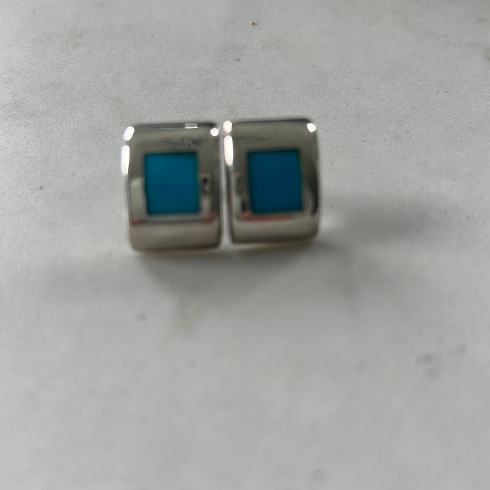 Turquoise and silver 925 earrings